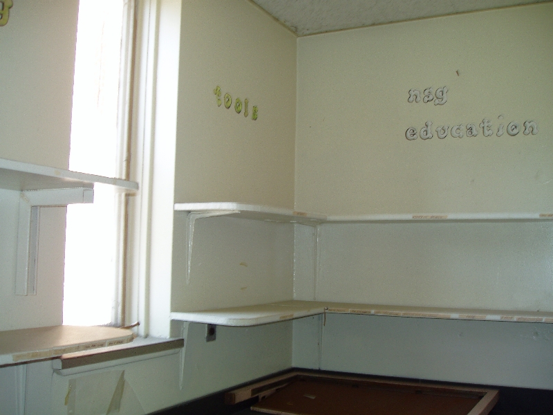 An empty classroom for older children.